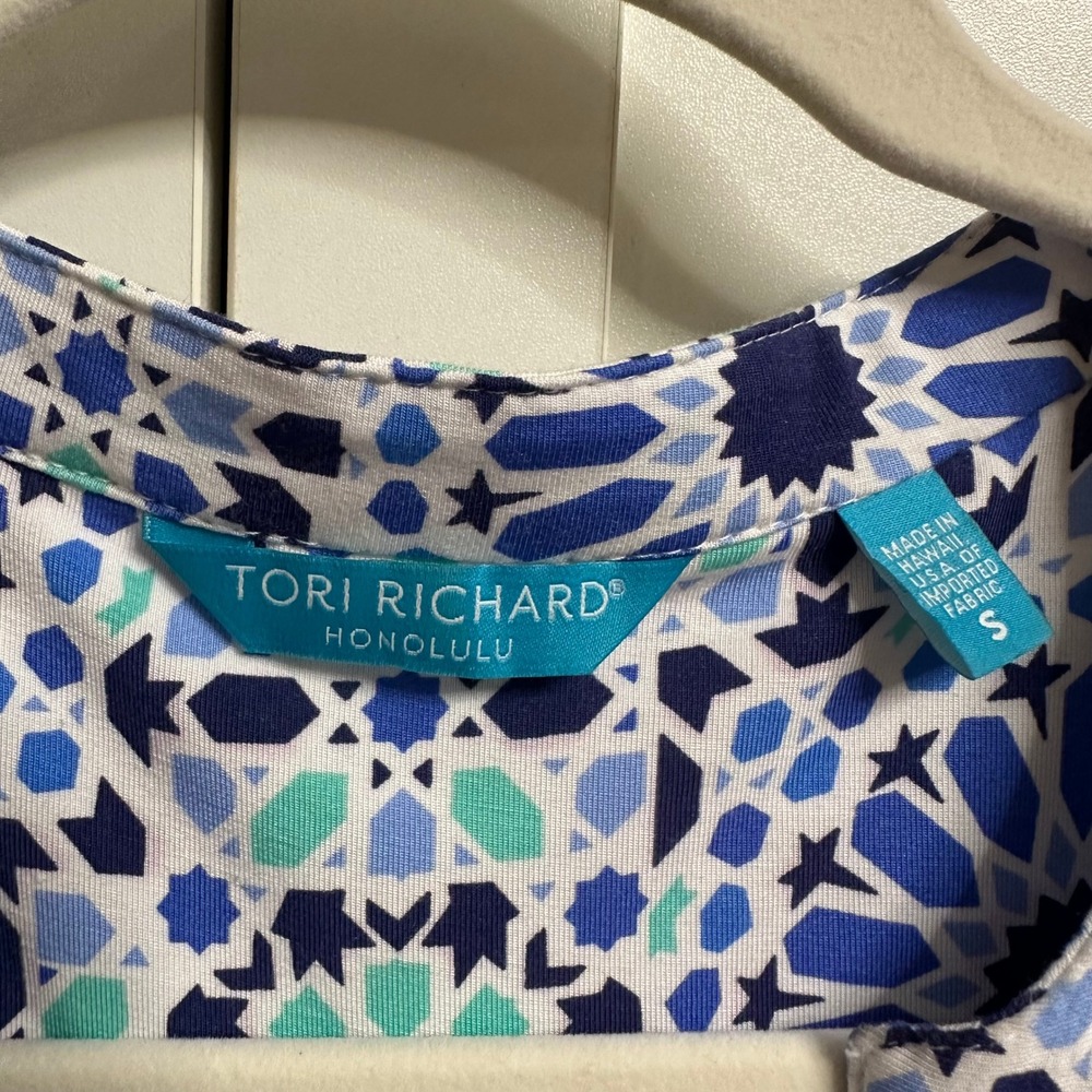 Tori Richard Honolulu Shift Dress Womens S Sleeveless Hawaii Made Coastal Resort - Picture 3 of 13